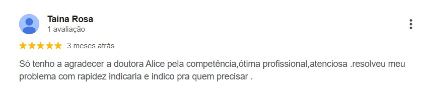 Avaliação de cliente 3