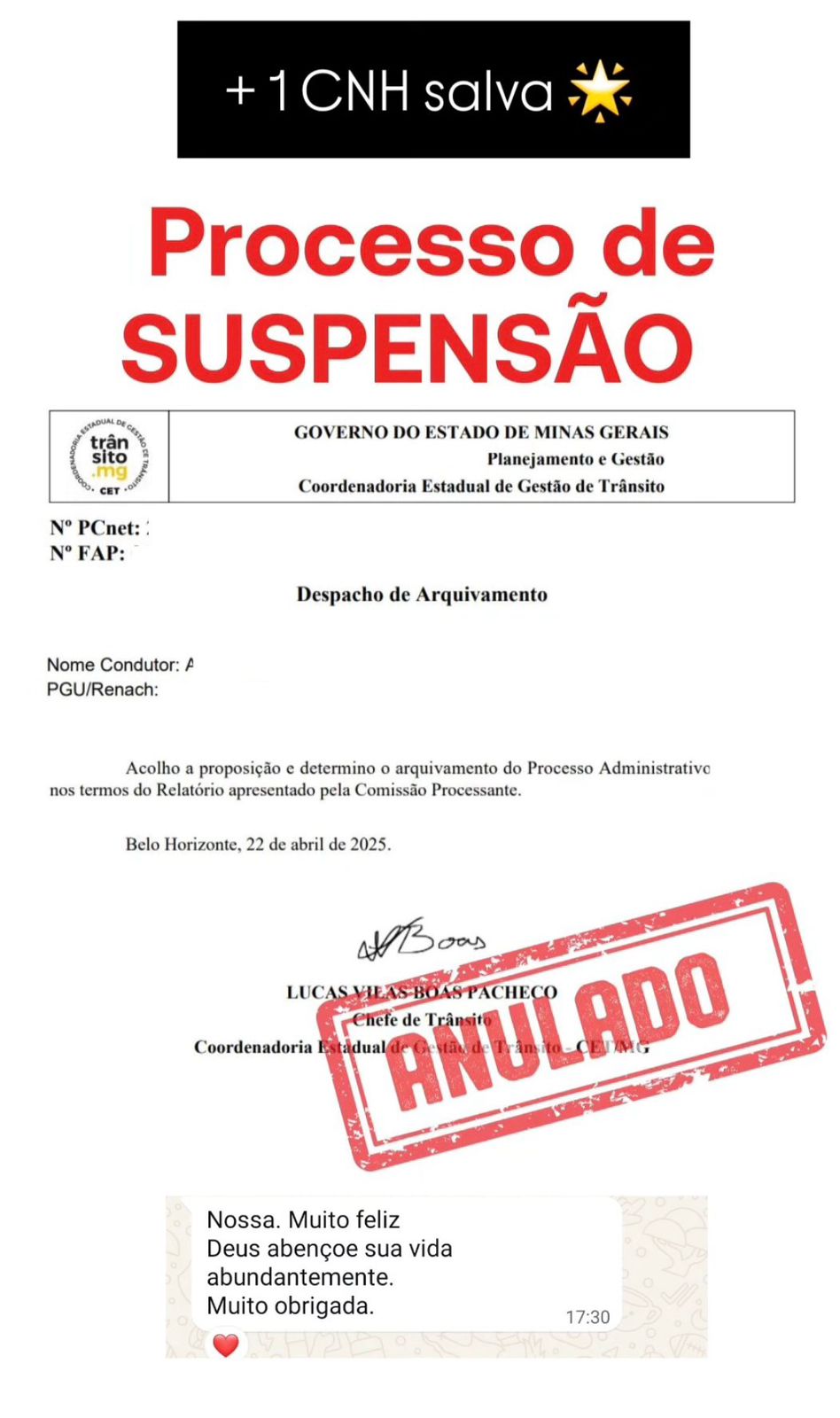 Caso de sucesso 1